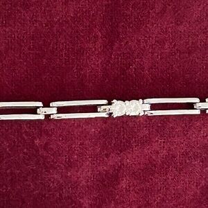 Crystal & Silver Bracelet